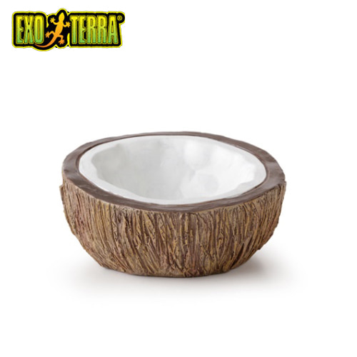 엑소테라 코코넛 도마뱀물그릇 레오파드게코물그릇